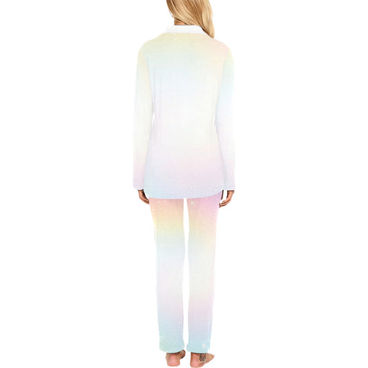 Nebula Pattern Print Design A02 Women's Long Pajama Set