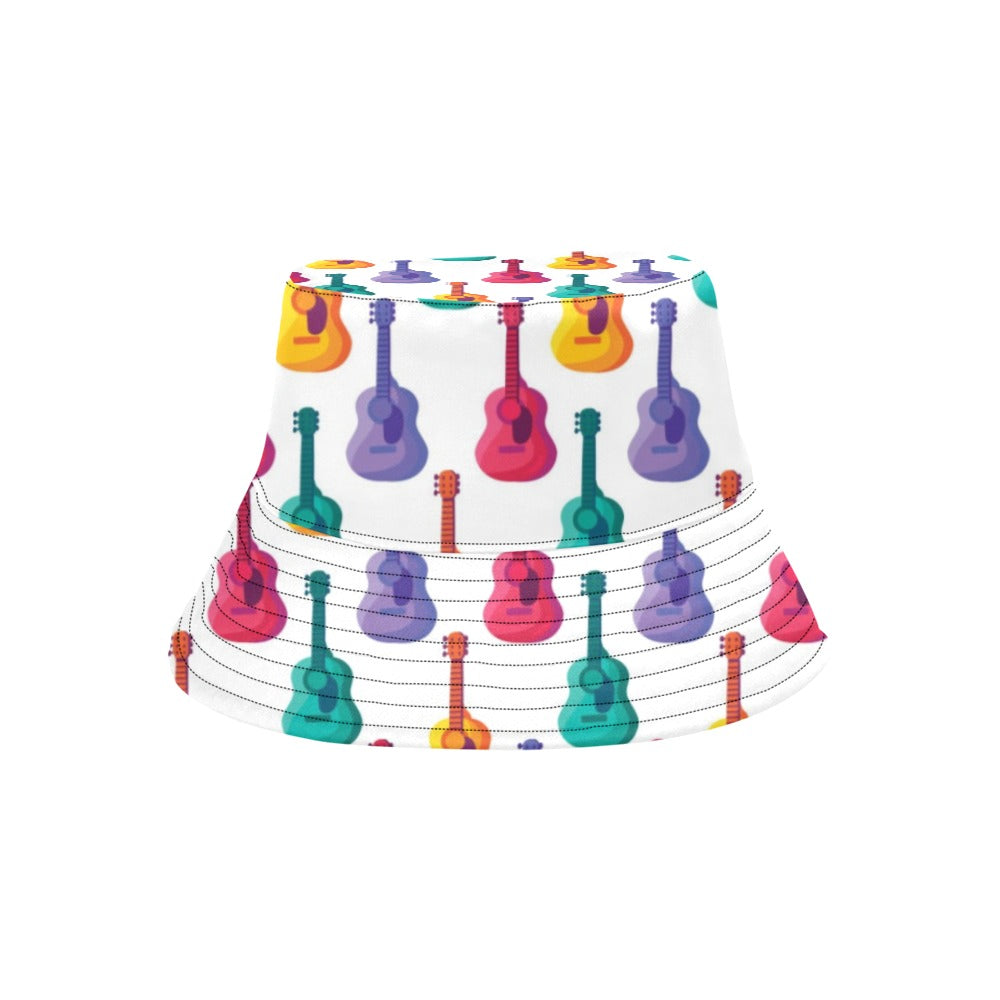 Acoustic Guitar Print Design LKS406 Unisex Bucket Hat