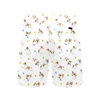 Russell Terriers With Balls Print Design LKS307 Men's Swim Trunks Beach Shorts