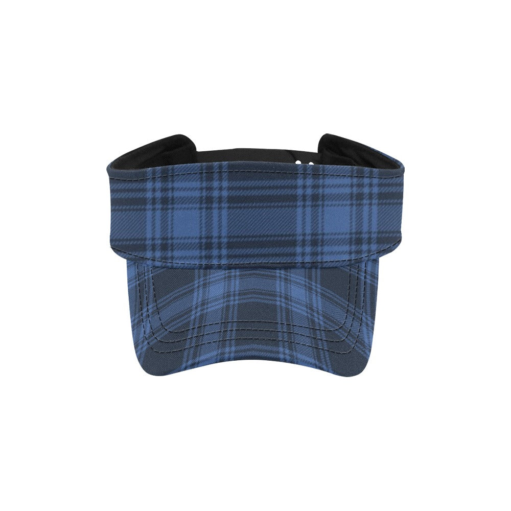 Tartan Blue Print Design LKS304 Unisex Sun Visor