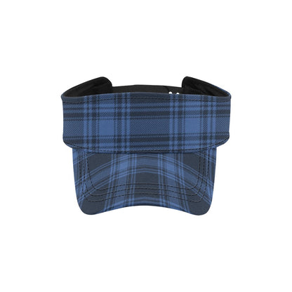 Tartan Blue Print Design LKS304 Unisex Sun Visor