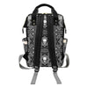 Bandana Skull Print Design LKS303 Diaper Bag Backpack