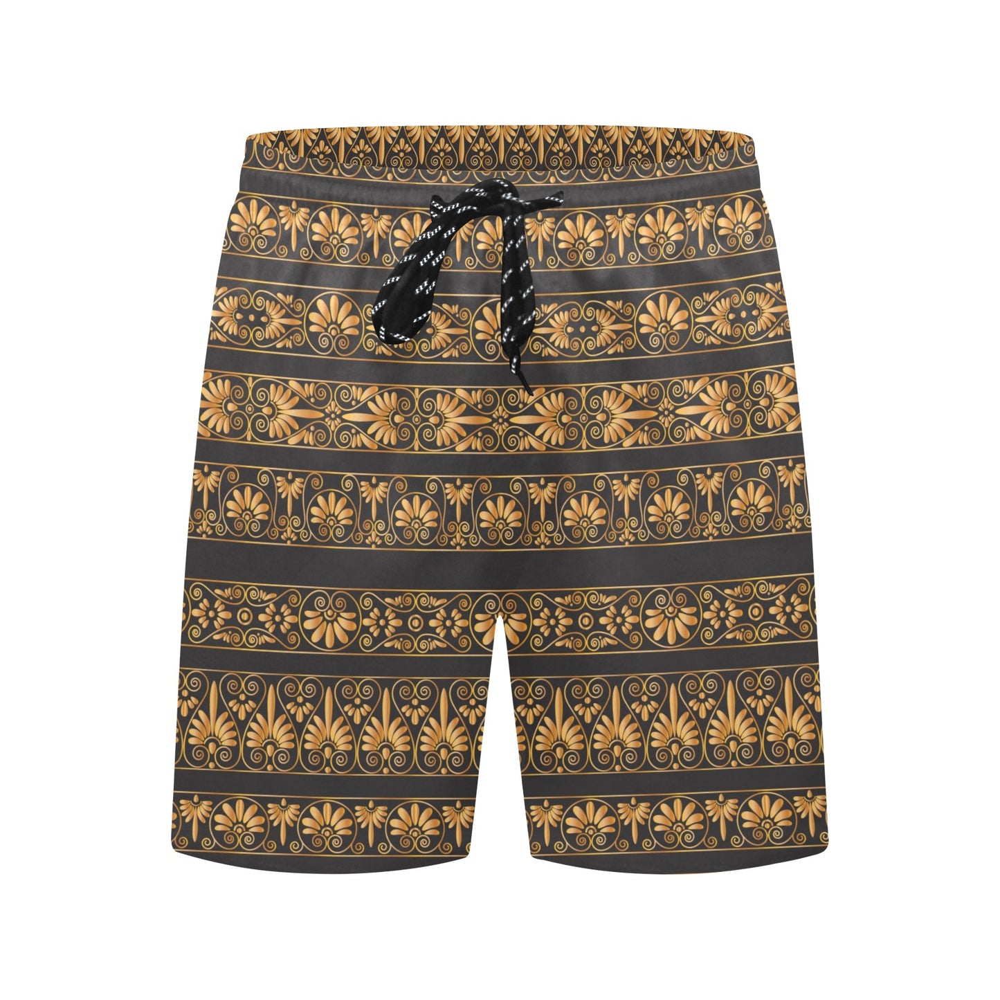 Ancient Greek Print Design LKS303 Men's Swim Trunks Beach Shorts