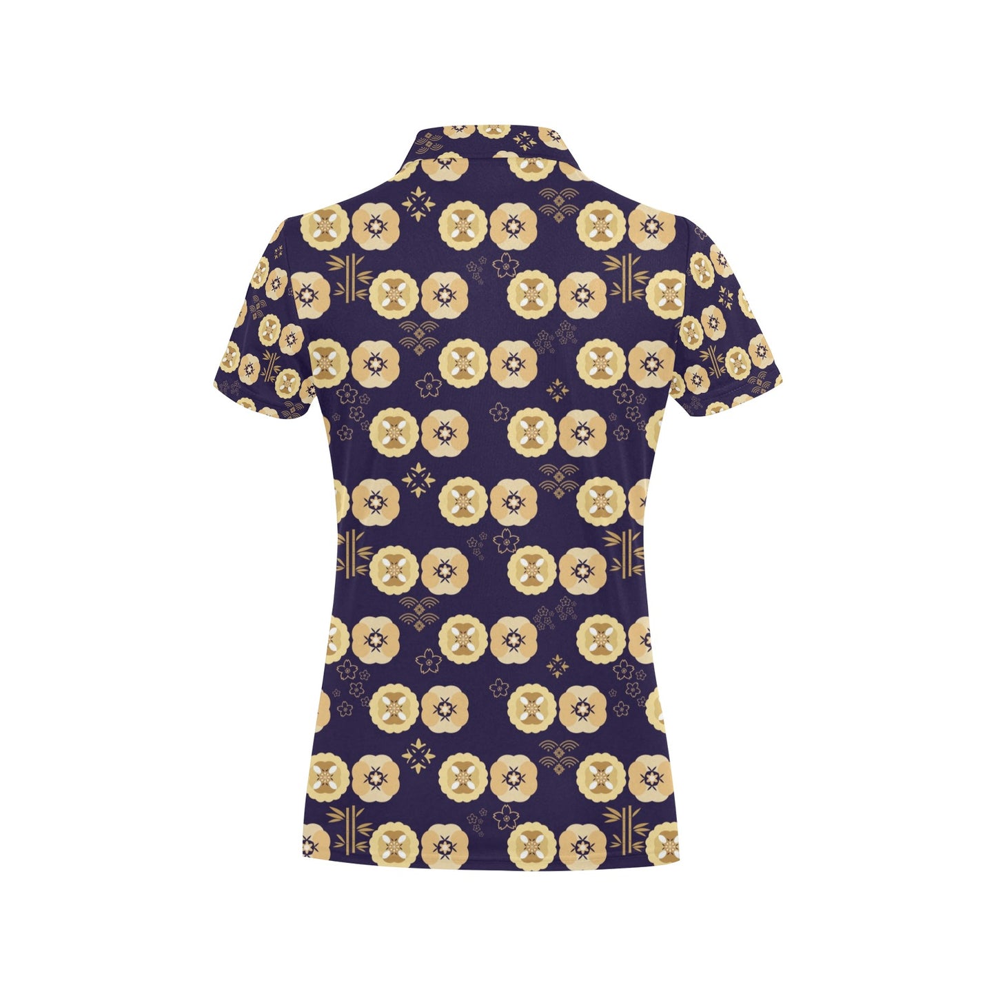 Sakura Print Design LKS303 Women's Polo Shirt