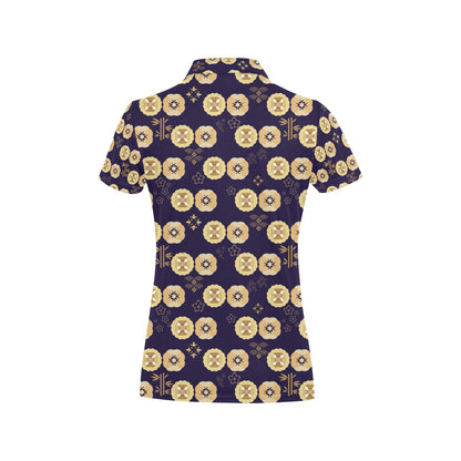 Sakura Print Design LKS303 Women's Polo Shirt