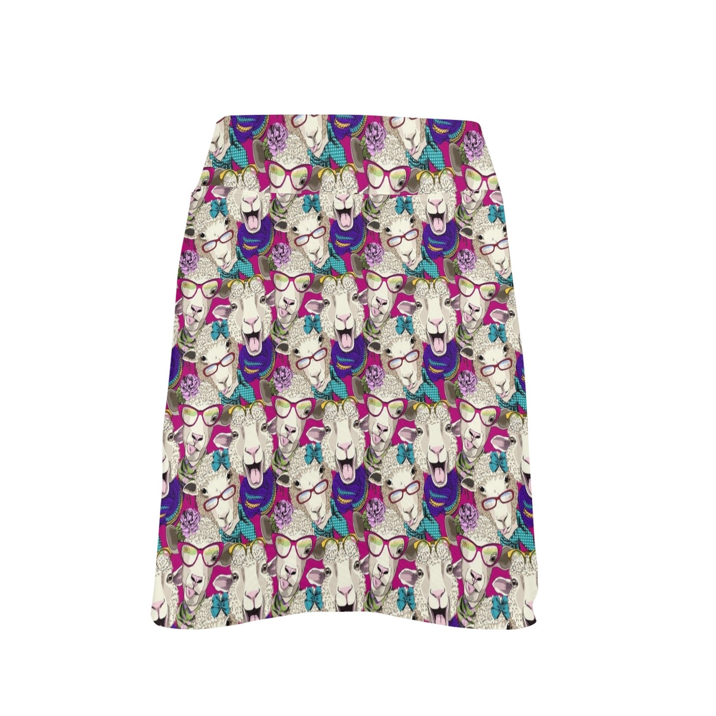 Sheep Print Design LKS403 17" Golf & Pickleball Skort with Pockets