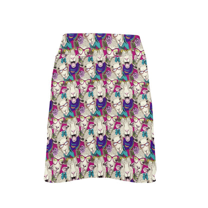 Sheep Print Design LKS403 17" Golf & Pickleball Skort with Pockets