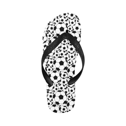 Soccer Ball Print Design LKS301 Flip Flops