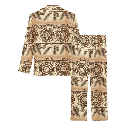 Dream catcher vintage native Women's Long Pajama Set