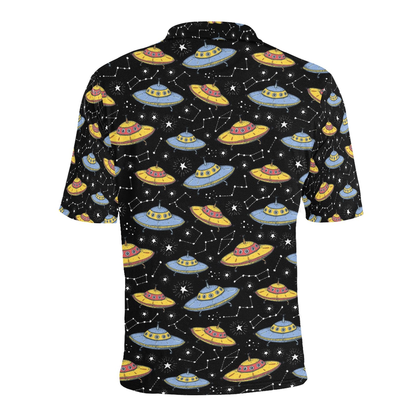 UFO Print Design LKS307 Men Polo Shirt