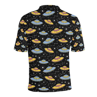 UFO Print Design LKS307 Men Polo Shirt