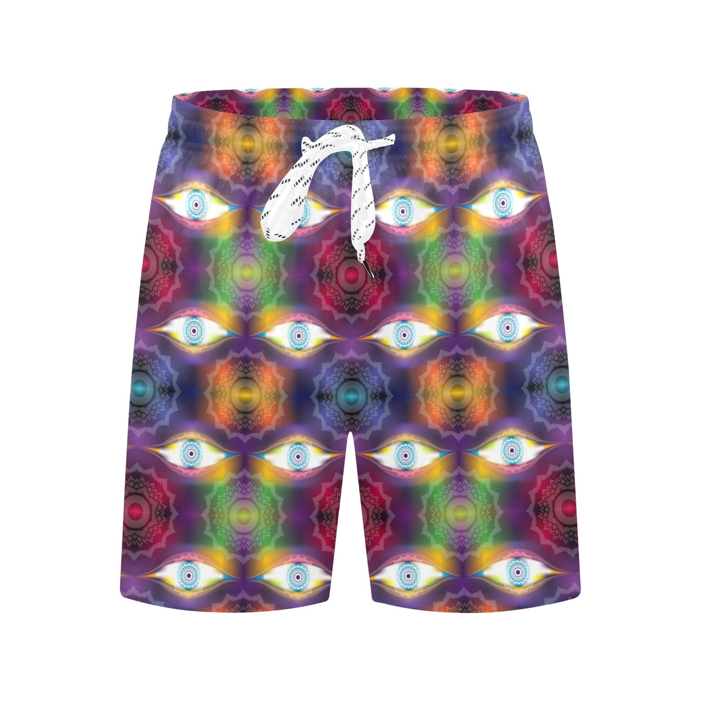 Chakra Eye Print Pattern Men's Swim Trunks Beach Shorts