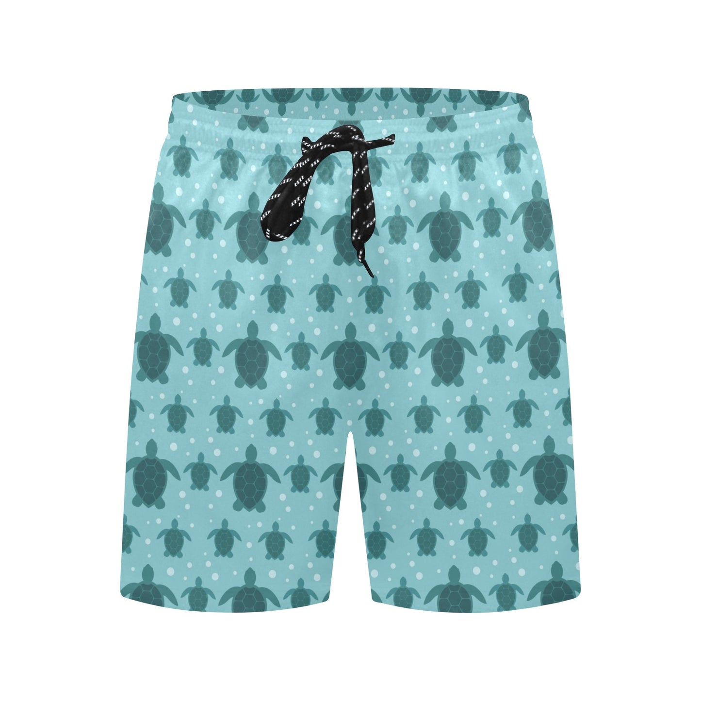 Sea Turtle Print Design LKS305 Men's Swim Trunks Beach Shorts