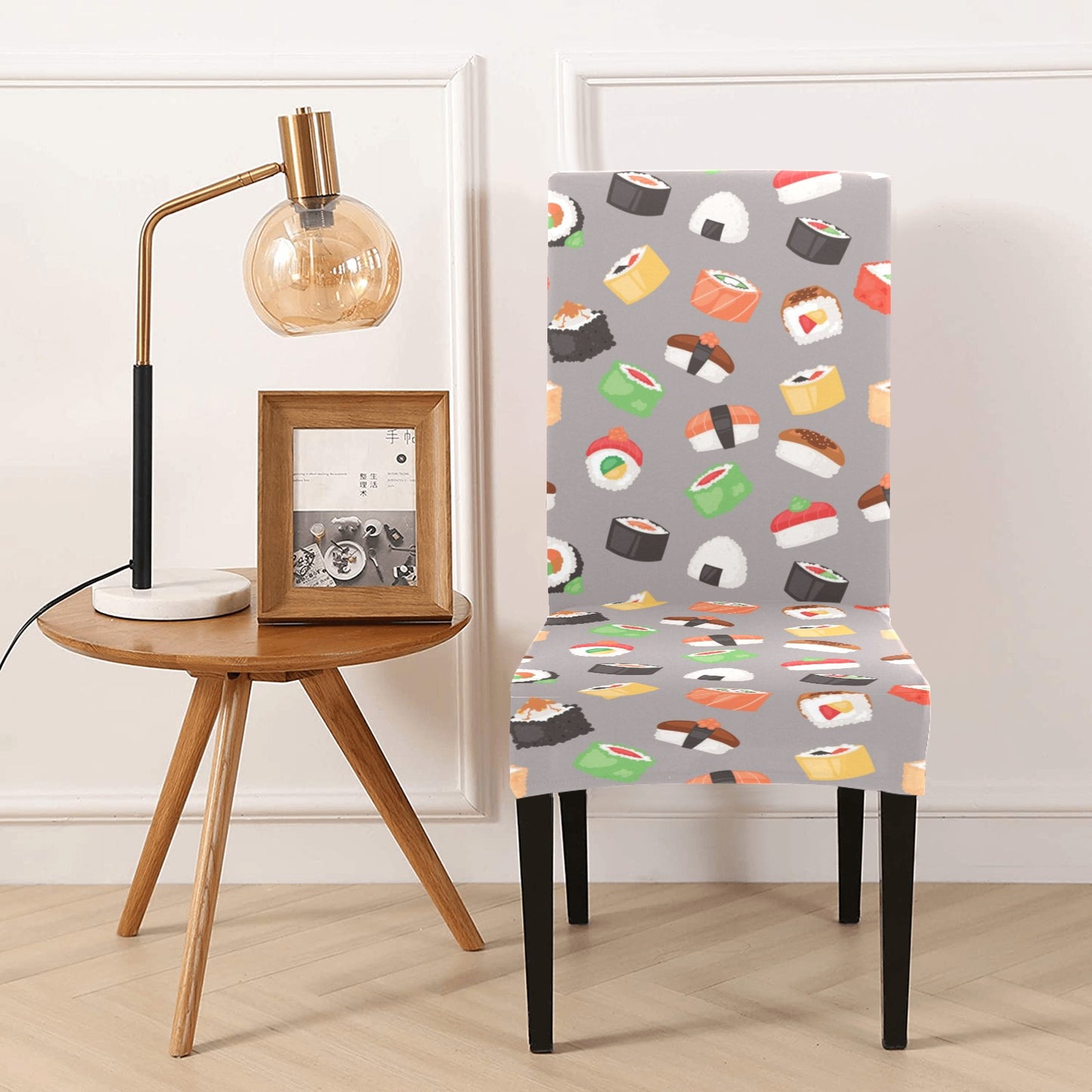 Sushi Print Design LKS307 Dining Chair Slipcover