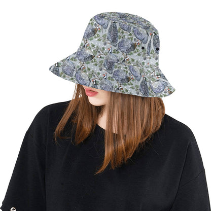 Guinea Fowl Print Design LKS402 Unisex Bucket Hat