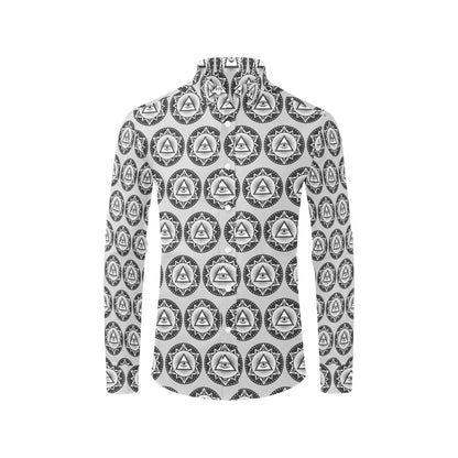 Third Eye Print Design LKS301 Men's Long Sleeve Dress Shirt