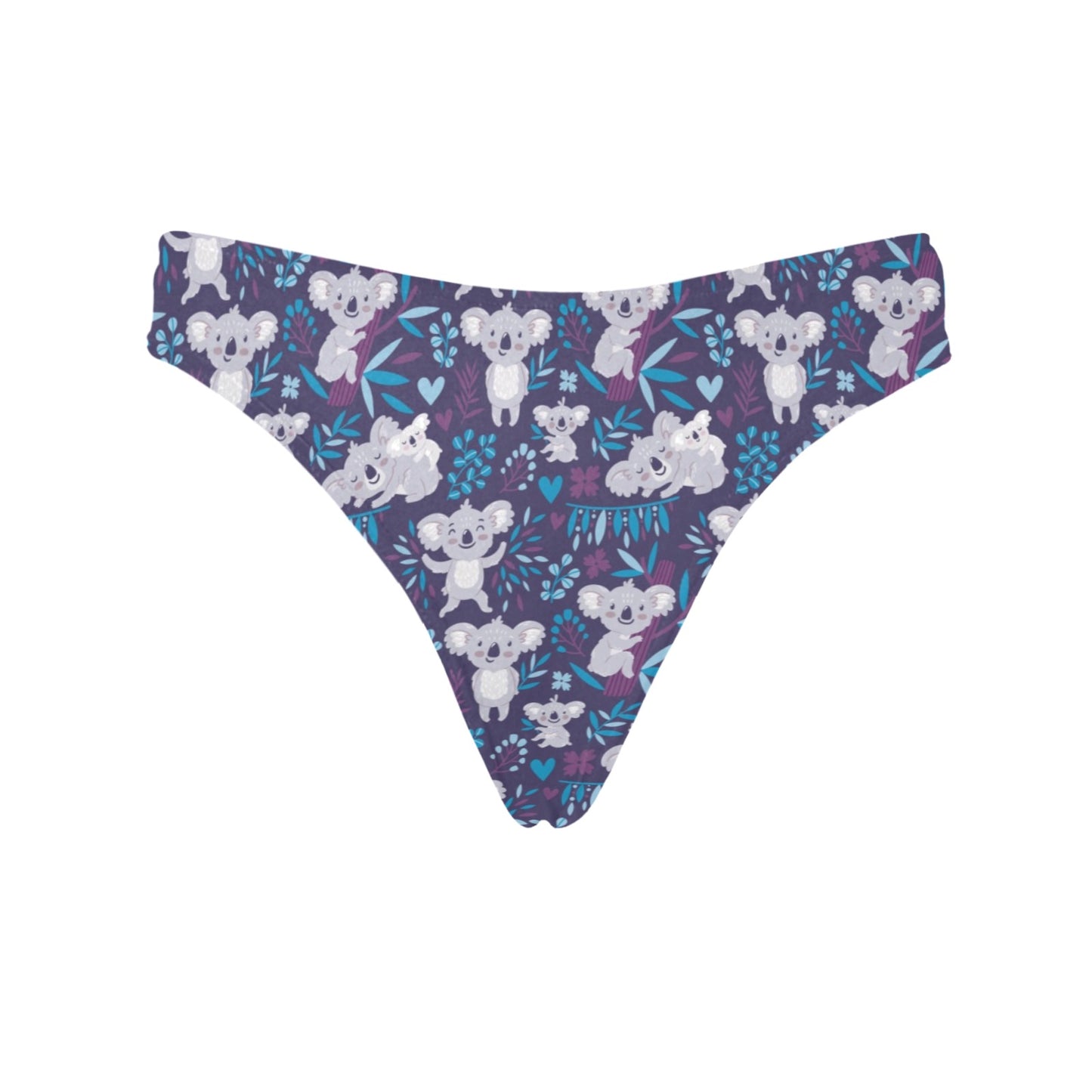 Koala Cute Themed Design Print Women's Thongs