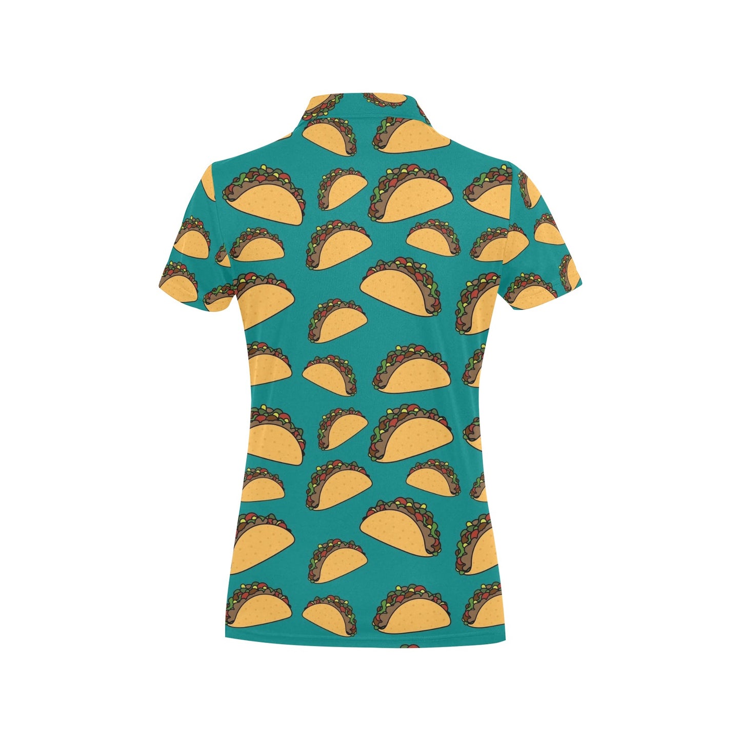Taco Pattern Print Design TC06 Women's Polo Shirt