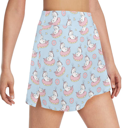 Unicorn Print Design LKS303 17" Golf & Pickleball Skort with Pockets