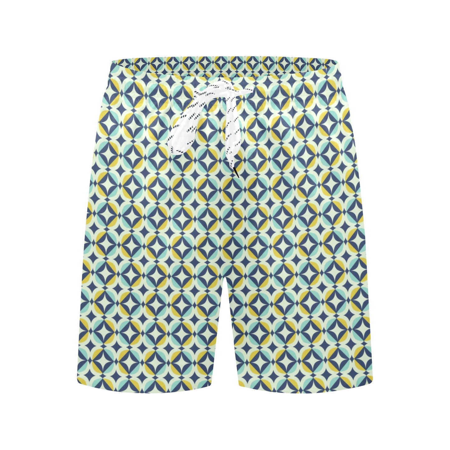 Swedish Design Pattern Men's Swim Trunks Beach Shorts