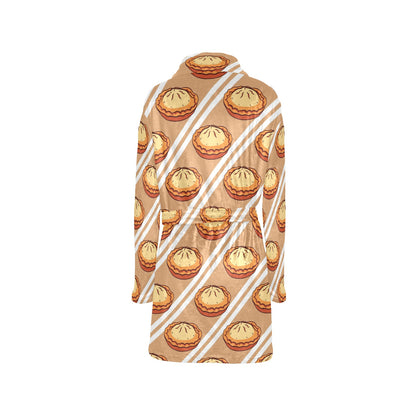 Pie Pattern Print Design A02 Women's Fleece Robe