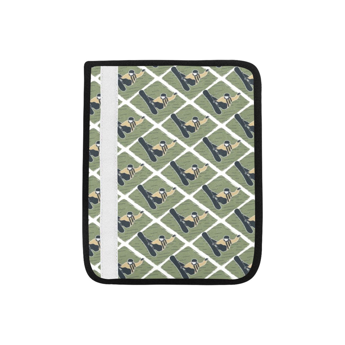 Snowboard Man Print Design LKS302 Car Seat Belt Cover