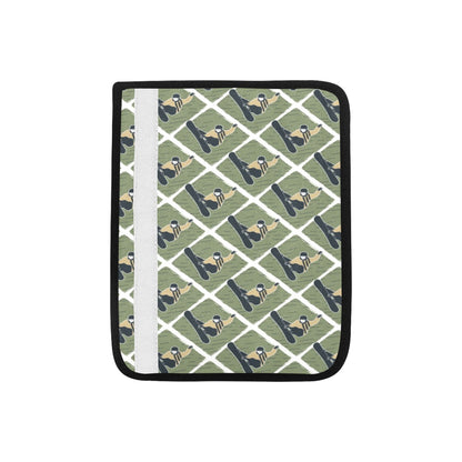 Snowboard Man Print Design LKS302 Car Seat Belt Cover