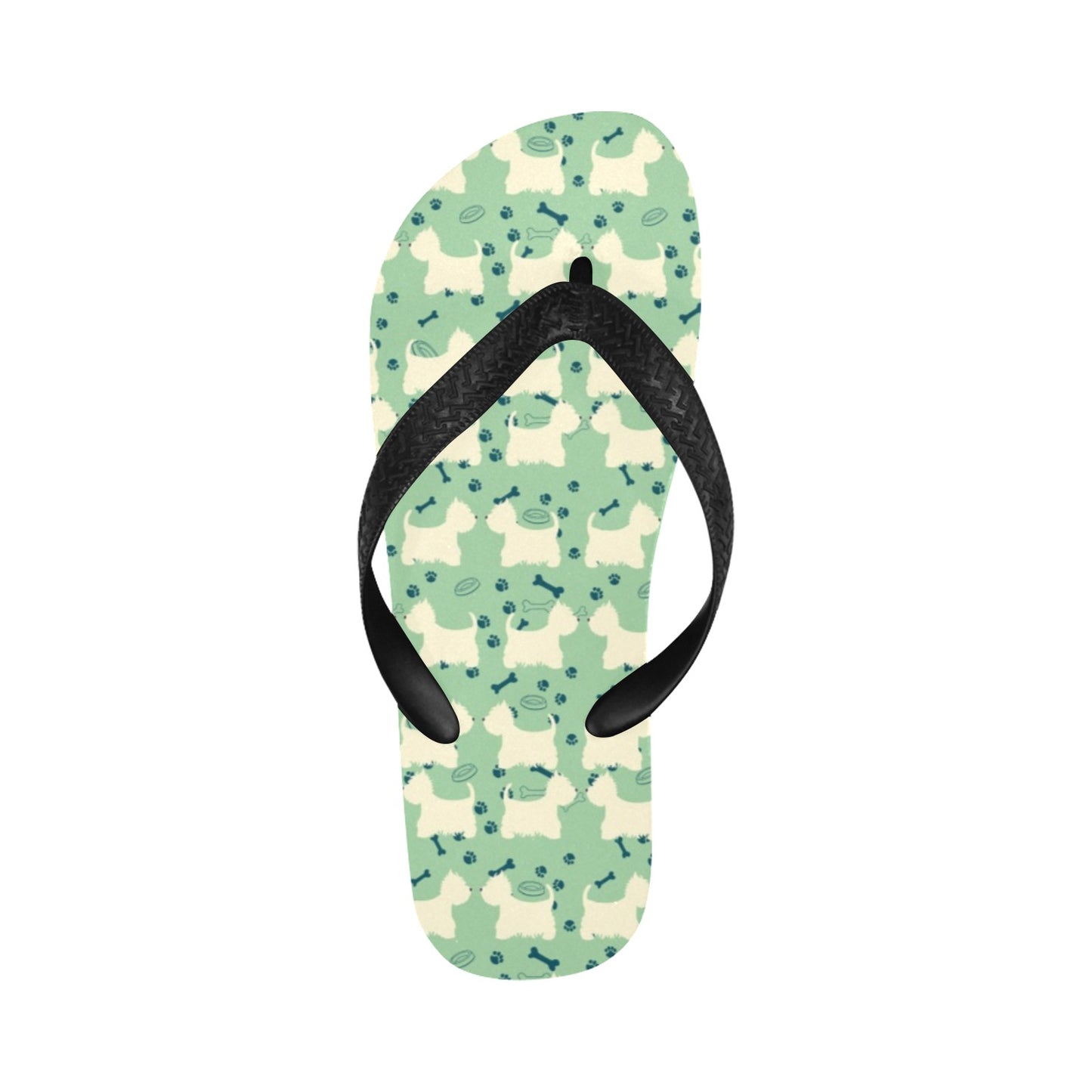 Scottish Terriers Print Design LKS302 Flip Flops