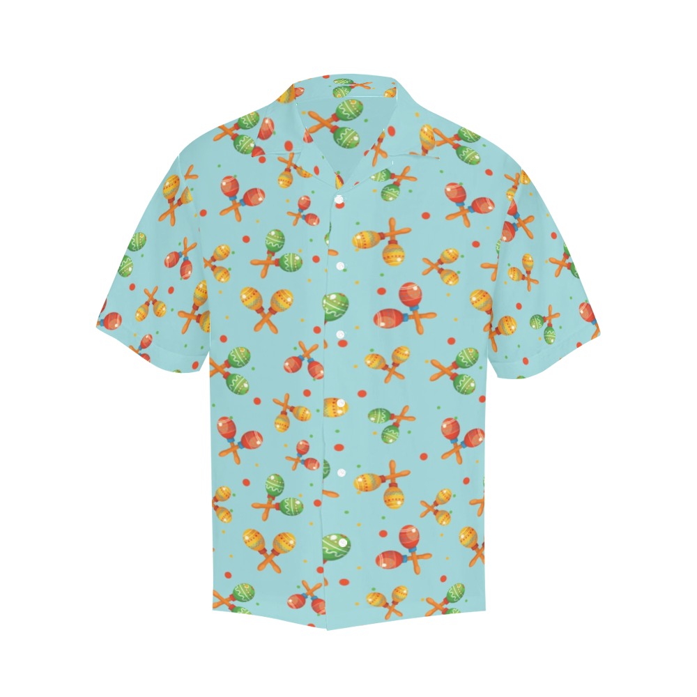 Maracas Print Design LKS402 Men's Men's Hawaiian Shirt