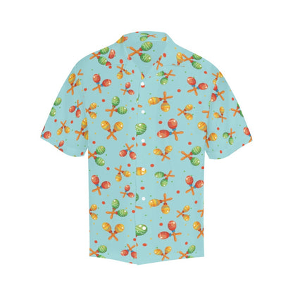Maracas Print Design LKS402 Men's Men's Hawaiian Shirt