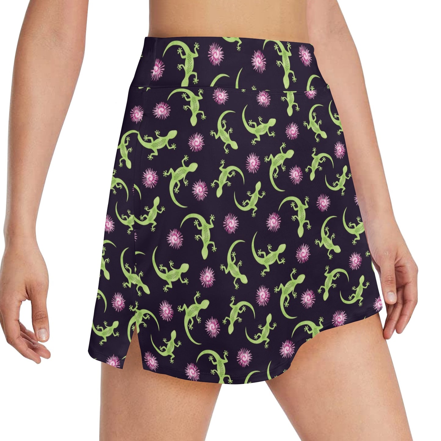 lizard Print Design LKS402 17" Golf & Pickleball Skort with Pockets