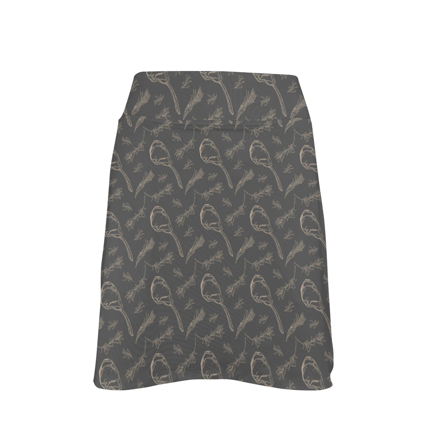 Steak Print Design LKS302 17" Golf & Pickleball Skort with Pockets