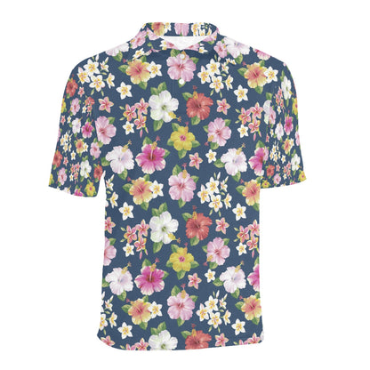 Hibiscus Sweet Print Design LKS304 Men Polo Shirt