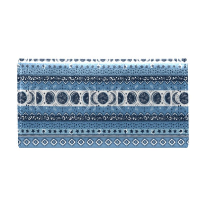 Sun Moon Pattern Print Design LKS306 Women's Trifold Wallet