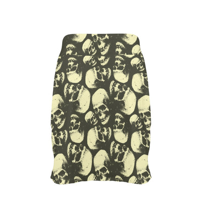 Skull Print Design LKS302 17" Golf & Pickleball Skort with Pockets