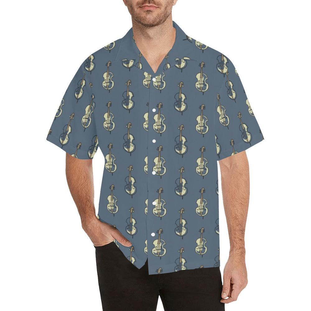 Violin Print Design LKS403 Men's Men's Hawaiian Shirt