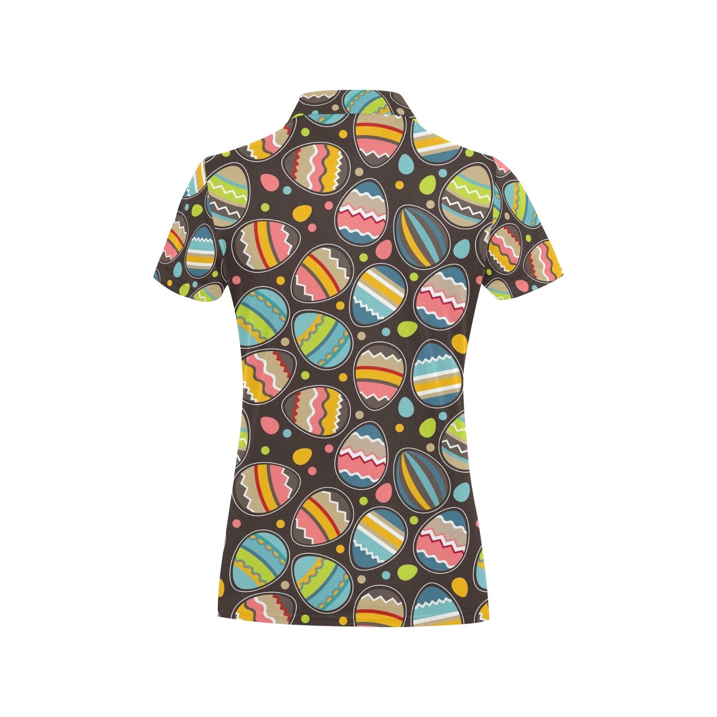 Easter Eggs Pattern Print Design RB02 Women's Polo Shirt