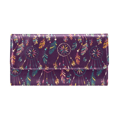 Dream Catcher Boho Design Women's Trifold Wallet