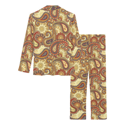Boho Pattern Print Design 08 Women's Long Pajama Set
