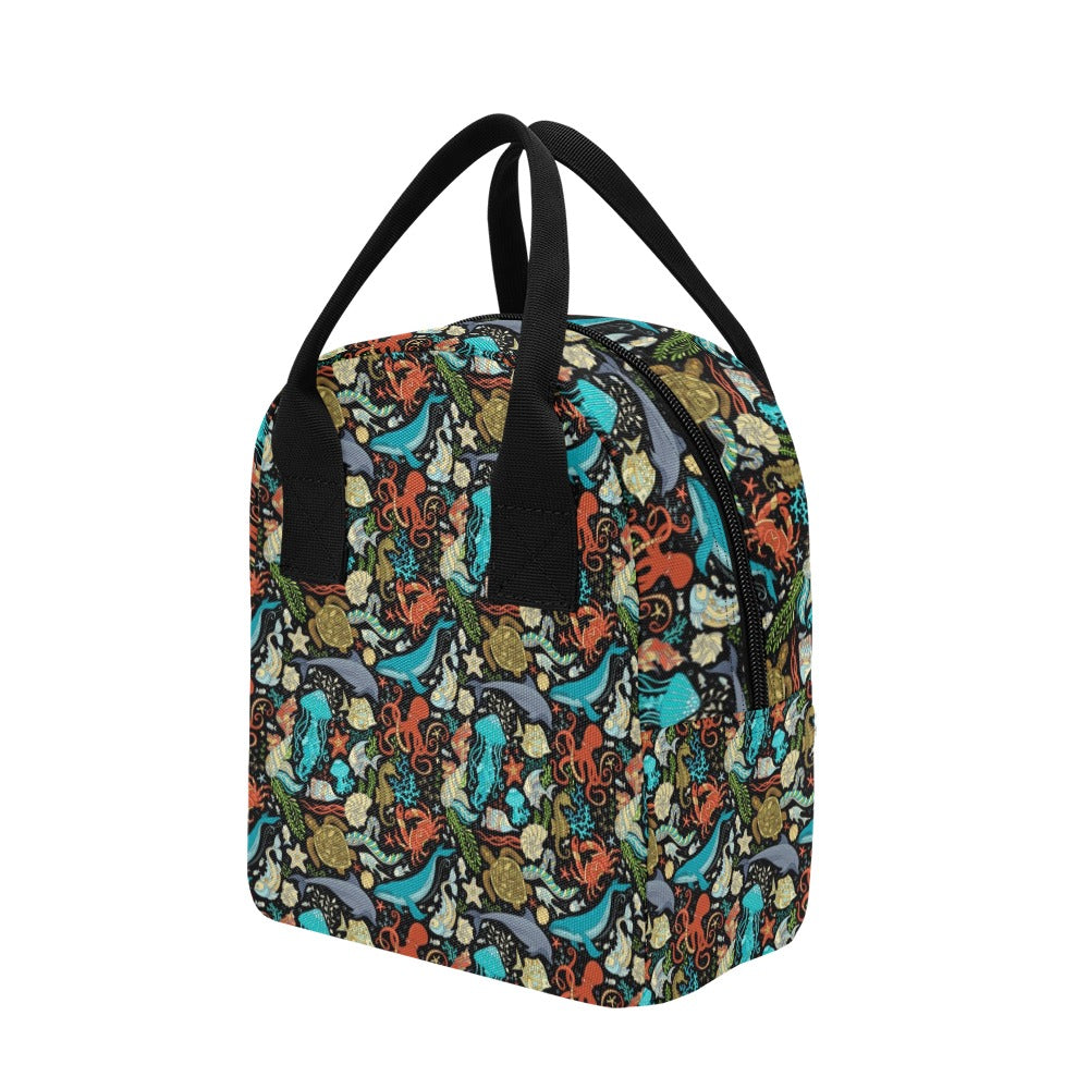 Underwater Animal Print Design LKS301 Insulated Lunch Bag