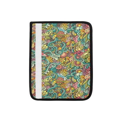 Hippie Print Design LKS302 Car Seat Belt Cover