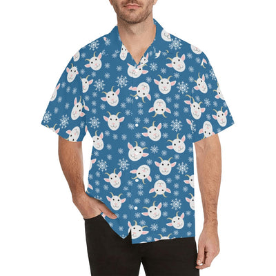 Goat Print Design LKS402 Men's Men's Hawaiian Shirt