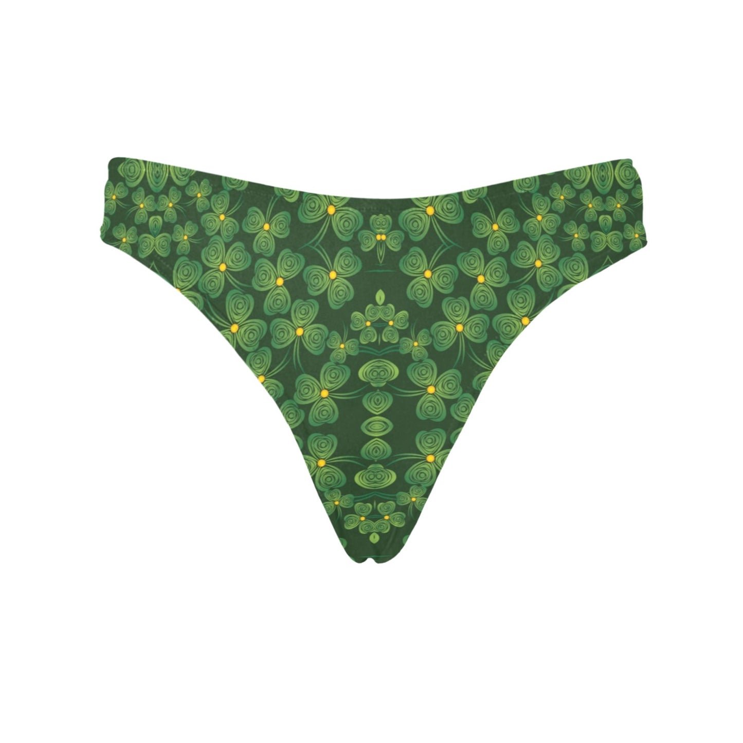 Shamrock Pattern Women's Thongs