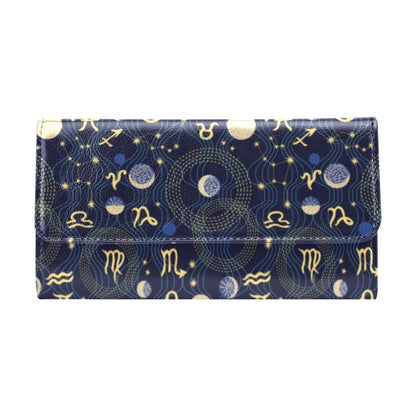 Zodiac Print Design LKS302 Women's Trifold Wallet