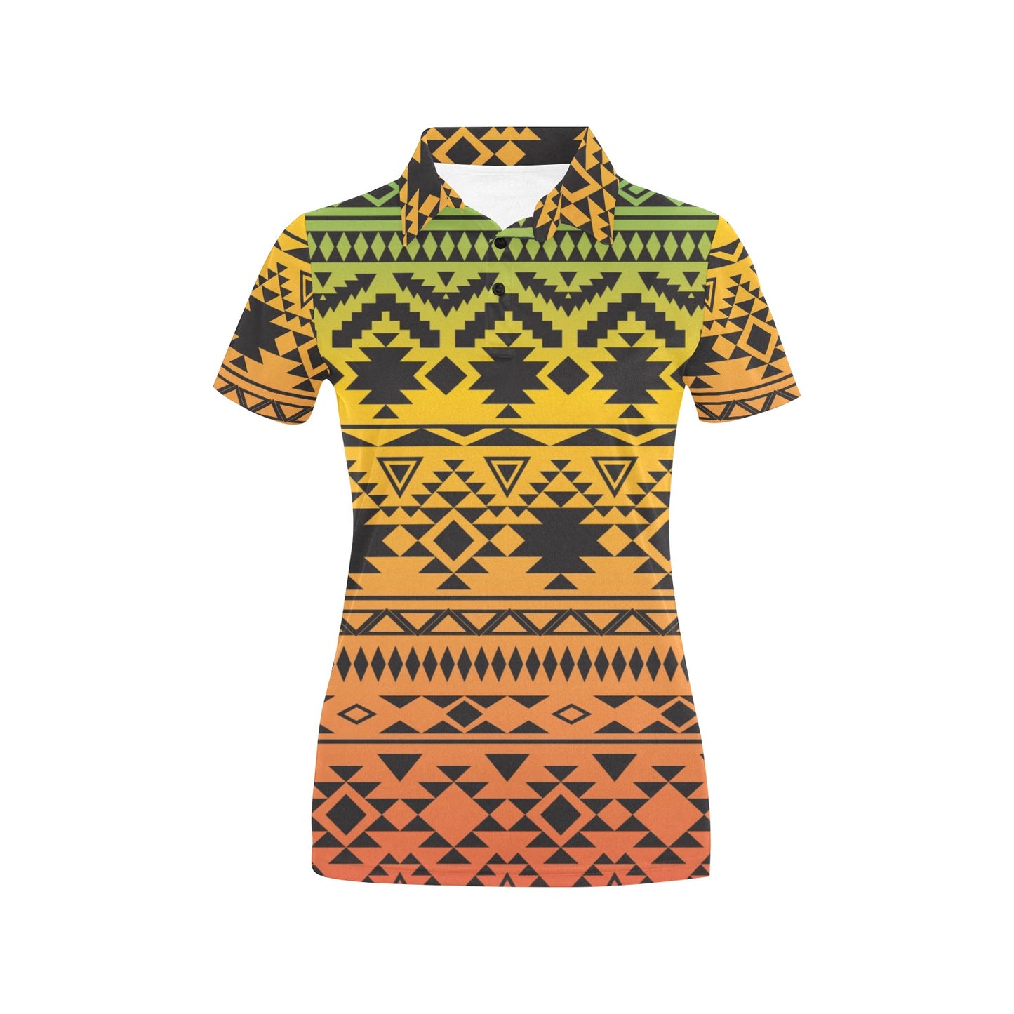 Rastafarian Pattern Print Design A04 Women's Polo Shirt