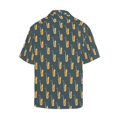 Saxophone Print Design LKS401 Men's Men's Hawaiian Shirt