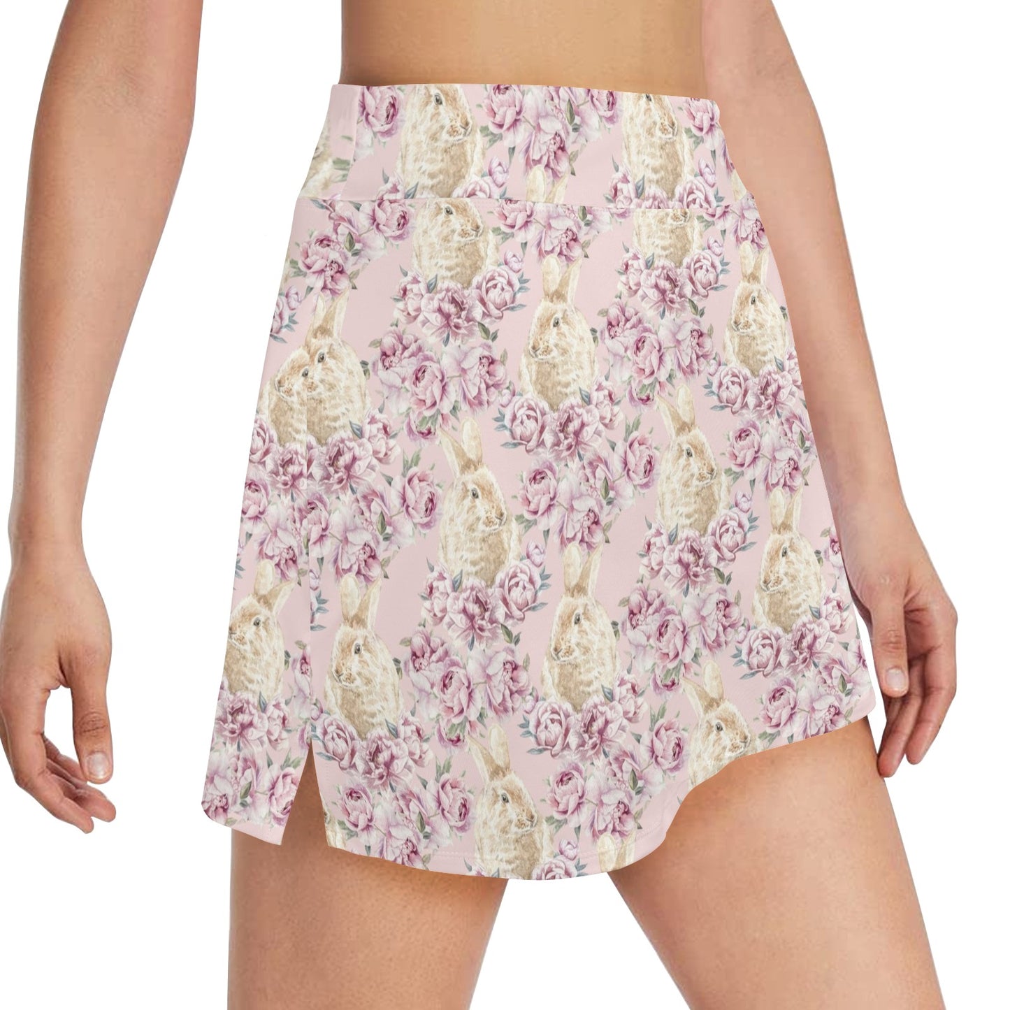 Rabbit Print Design LKS403 17" Golf & Pickleball Skort with Pockets