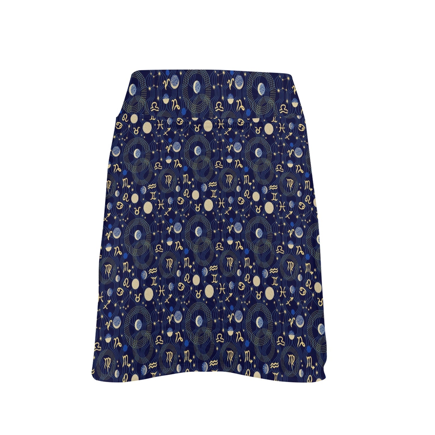 ZodiacThemed Design Print 17" Golf & Pickleball Skort with Pockets