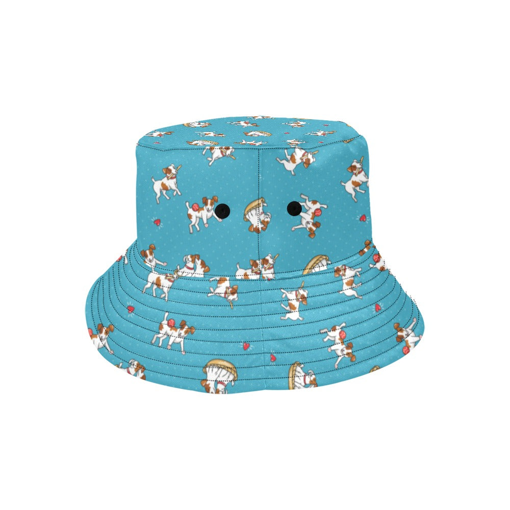 Russell Terriers Playing Print Design LKS305 Unisex Bucket Hat