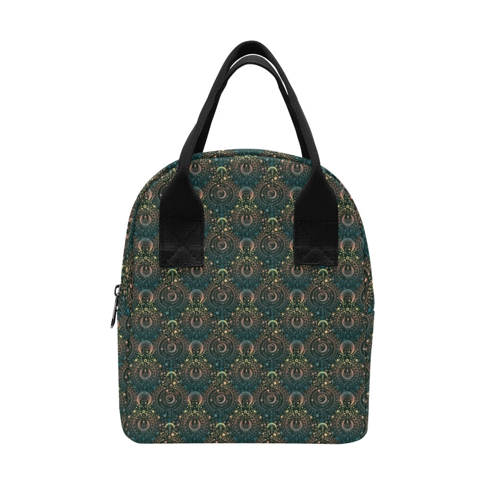 Sun Moon Print Design LKS307 Insulated Lunch Bag